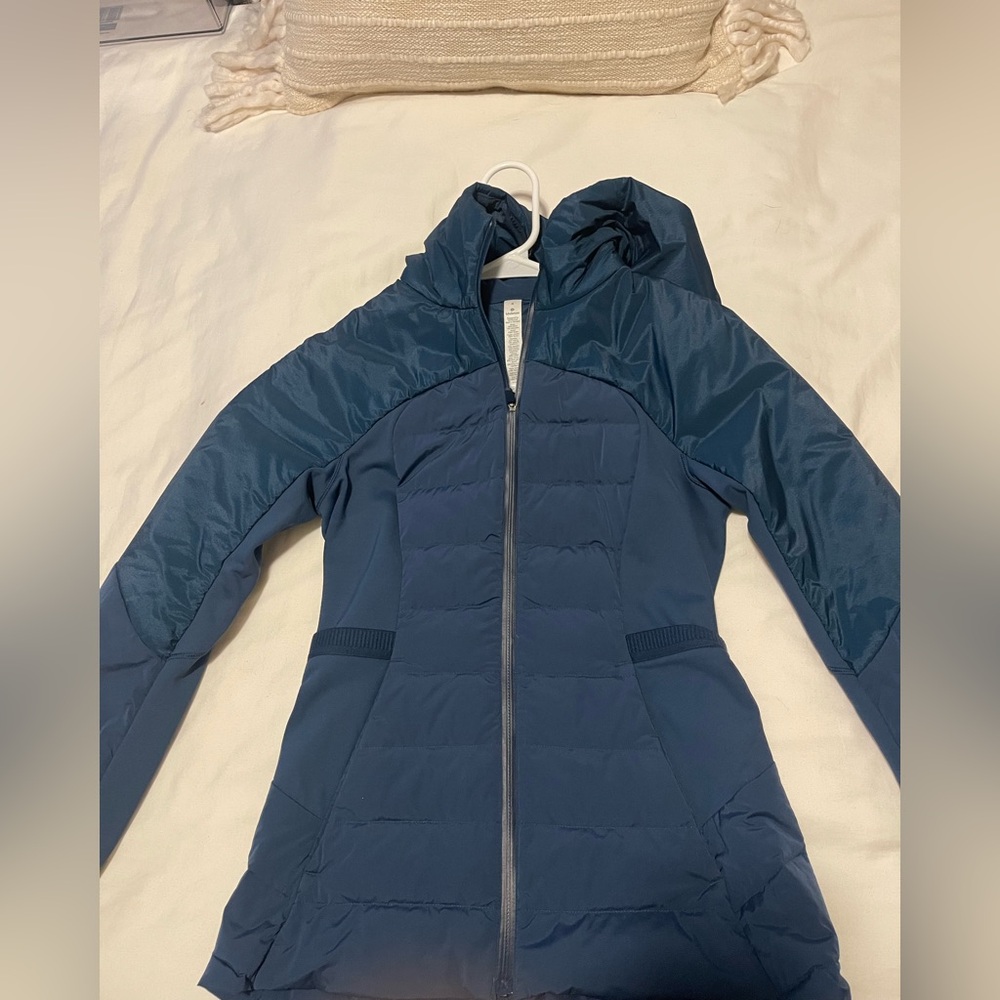 lululemon athletica Blue Hooded Jacket